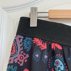 LuLaRoe Lola Skirt: L Multicolor Geometric Print